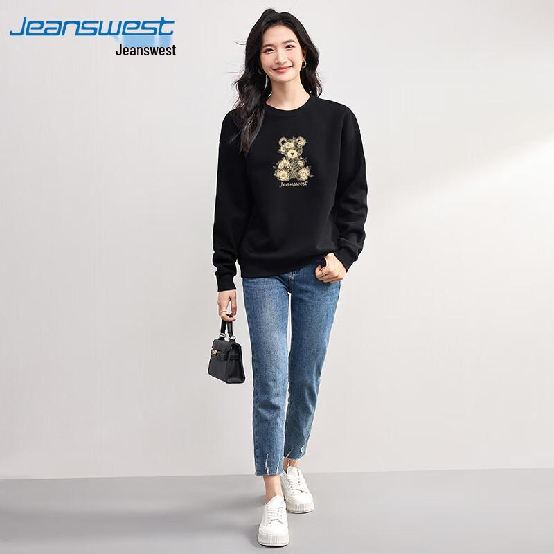 Jeanswest Women's Round Neck Graphic Sweatshirt