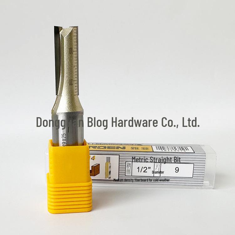 Yaden Doppelkantiges Wolframstahl-Gerades Messer für Holzbearbeitung und Trimmen