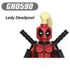 Nowe klocki budowlane Wolverine Deadpool Mini figurki akcji