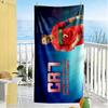 Footballer Ground Beach Towel Super Soft Microfiber Quickdry Fabric Comfortable Lightweight