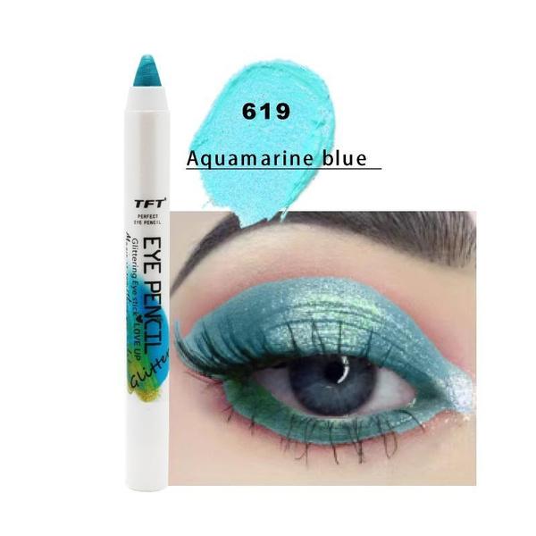 24-color Eyeshadow Pen with Shimmery Fine Pearlescent Pigments, Smudge-proof and Easy To Apply