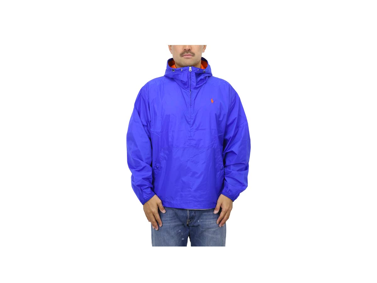

POLO RALPH LAUREN Пуловер Ветровка Размер 0101962 Мужская куртка на молнии до середины, L, Синий, синий