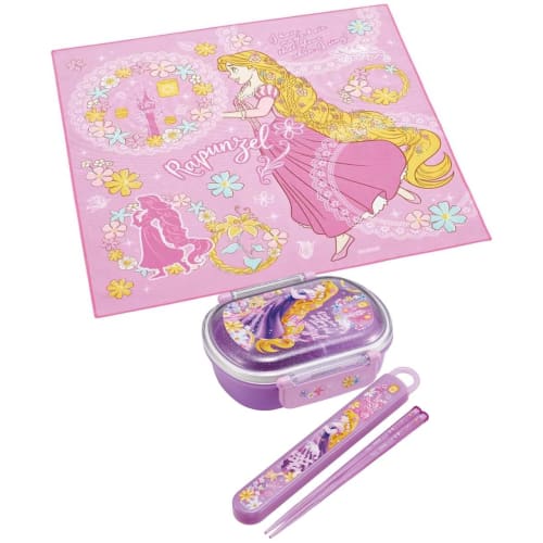 Skater Kids' Lunch Cloth, 43x43cm, Made in Japan, Disney Tangled Design, 24 KB4-A