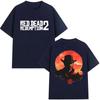 Retro Red Death Redemption 2 Printed Product Tshirt Men 2026 Spring summer Print Pure Cotton Casual Shortsleeved top