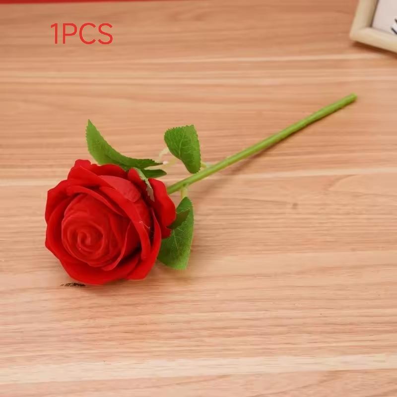 1/2Pcs Wedding Jewelry Display Storage Case Red Rose Flower Ring Display Box Proposal Engagement Anniversary Romantic Gift Box