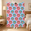 Julius the Monkey Character Throw 240g flannel blanket, suitable for sofas, beds, offices,  exquisite gift blankets