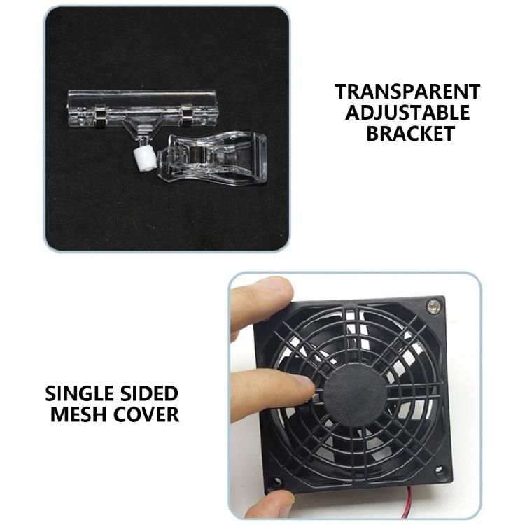 Chiller Fan For Fish Tank Fan For Aquarium Chiller With Wind Angle Adjustable Efficient Coolers For Home Seafood Market