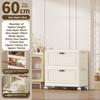 Fold & Store Cabinet: Multi-Use Plastic Organizer with Doors, for Bedroom, Kitchen, Dorm - Quick Setup, No Tools Needed