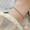 Silver Color Inlaid Zircon Bracelet for Women New Fashion Elegant Tennis Chain Party Jewelry Gifts
