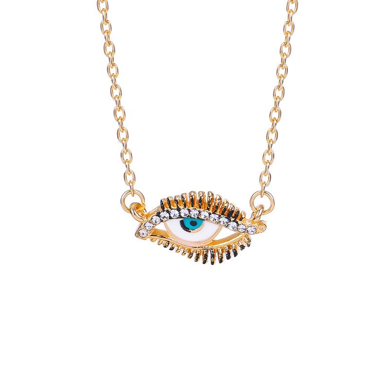 Halskette Ohrringe Schmuckset Mode Galvanisieren Teufelsauge Schmuck Punk Schmuck Damen Accessoires