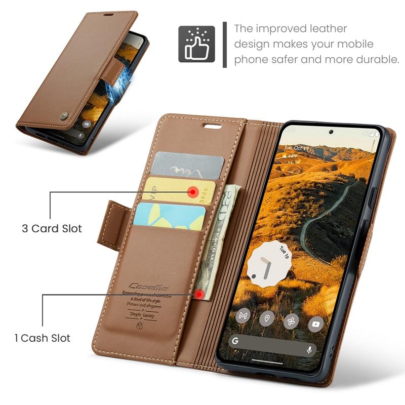 RFID Blocking Wallet Case Kickstand Leather Flip Case for Google Pixel 7 8 9 Pro XL 7a 8a 9pro Phone Cover Cards Bag Back Cover