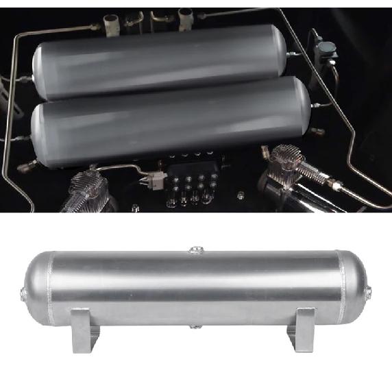 5 Gallon Aluminum 6pcs 1/4 NPT Holes Air Cylinder Air Tank Pneumatic Air Suspension System Tunning Vehicle Parts