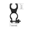 8PCS 360 Degree Rotation Bike Flashlight Mount Plastic Bicycle Flashlight Clip  Electric Wheelchair