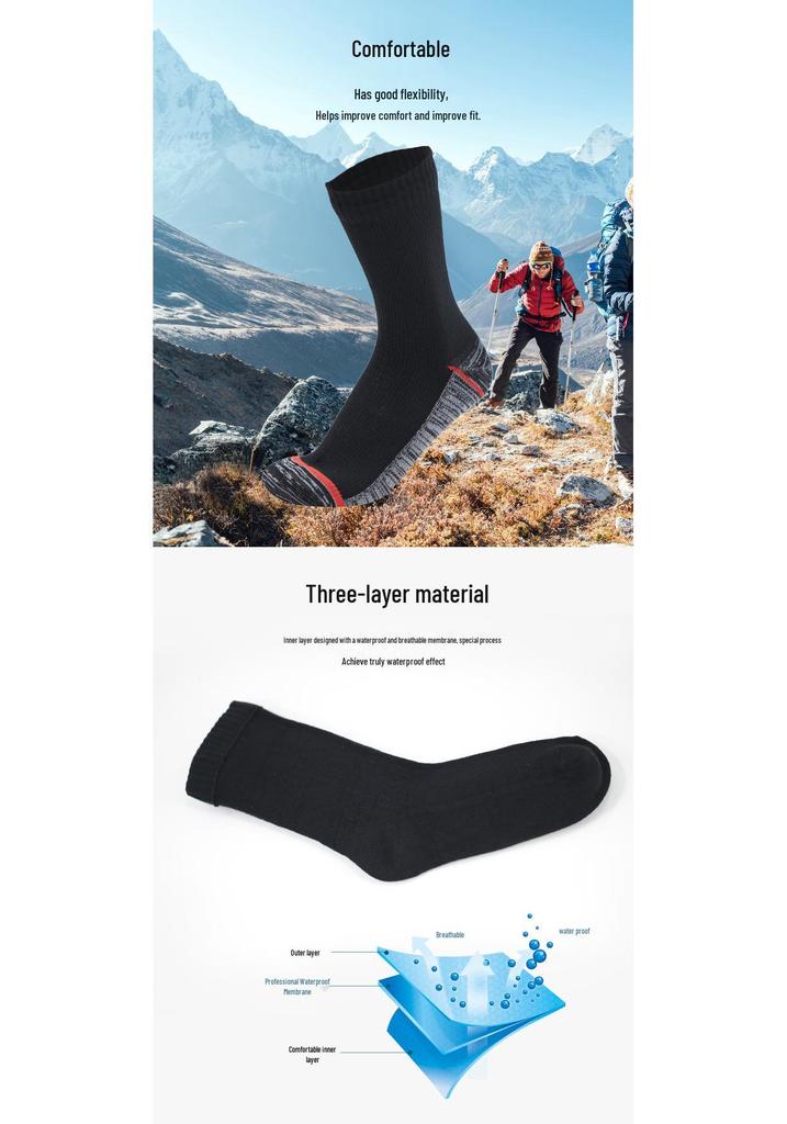 Children's Waterproof, Breathable, Quick-Drying Non-Slip Socks for Outdoor Activities: Wading, Camping, Beach, Hiking, Skiing, and Diving.