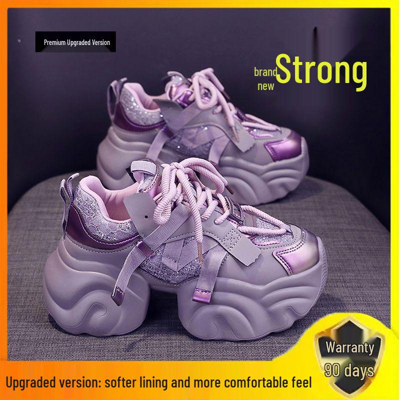 Stylish Women's Dad Shoes: Popular, Thick-Soled, Versatile, Height-Boosting, Casual Sneakers