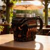 Engine Design Coffee Mug Detailed Stainless Steels Lining Mechanical Cup Hot and Cold Drink Container for Car Enthusiasts
