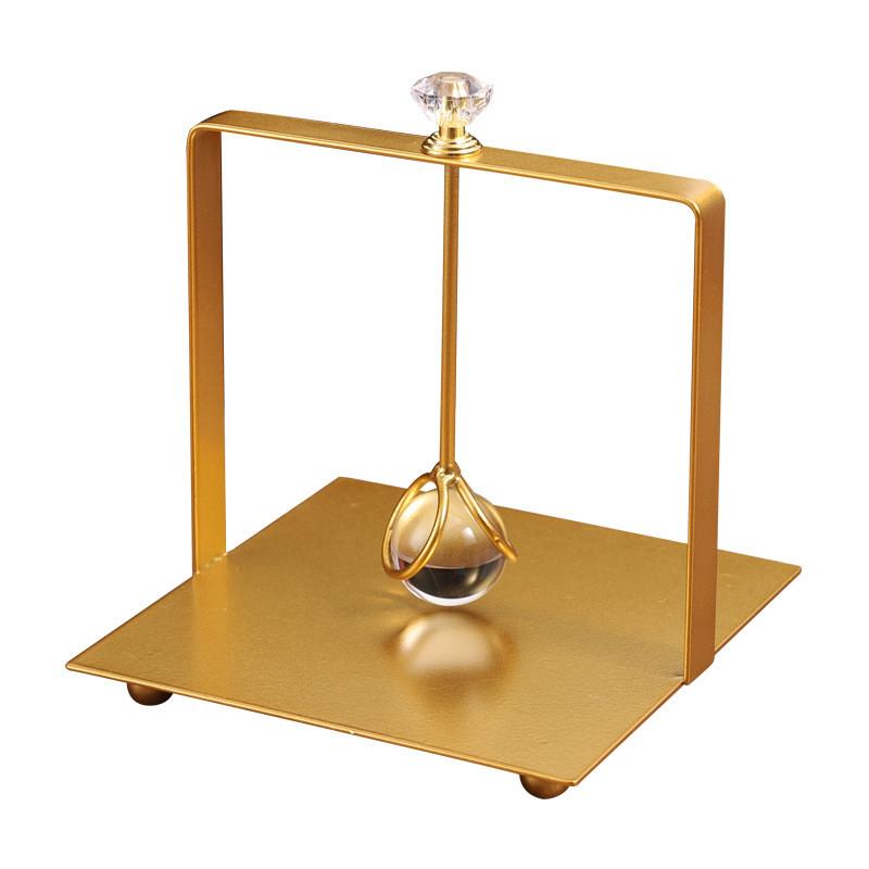 Sleek Metal Tissue Box Stand For Dining Table Home Office Accessory Decoration