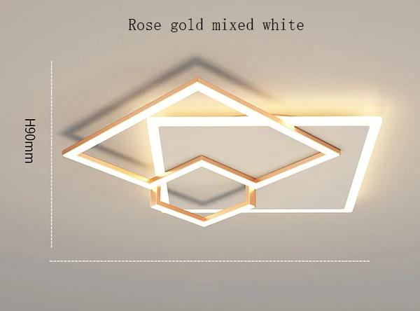 Creative Led Ceiling Chandelier For Bedroom Living Room Kitchen Square Modern Home Lustre Decor Lighting Luminaries