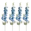 Künstliche Blume Rittersporn Künstliche Blume 4 Stück Künstliche Ritterspornblumen für Vasenfüllung 33,46 Zoll Lang Kunstseide