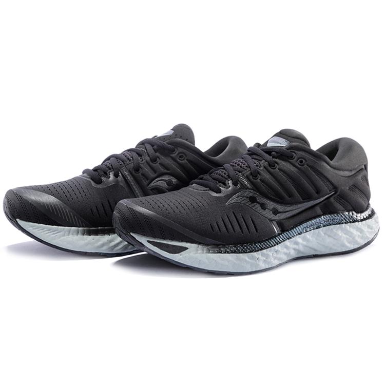 Saucony Hurricane Mesh Cushioning Lightweight Slip Resistant Support Low top Running Shoes Men's Black Gray S20544-35