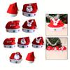 Adult/Children Christmas Santa Hat Non-woven Fabric Plush Fabric