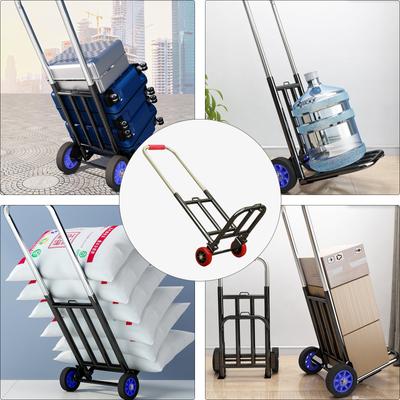 Carro utilitario plegable Carro de jardín Carro de mano plegable que ahorra espacio Suministros con ruedas resistentes para tareas cotidianas