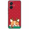 Christmas Case For Vivo T1 44W Soft Silicone Back Cover for Vivo T1 4G Snapdragon 680 Phone Case Cartoon V2153 VivoT1 4G Funda