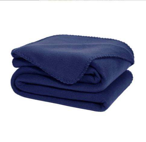 Custom Size Solid Polar Fleece Blanket 100%polyester Fleece Blanket Polar Throw Blanket with Cutting Edge