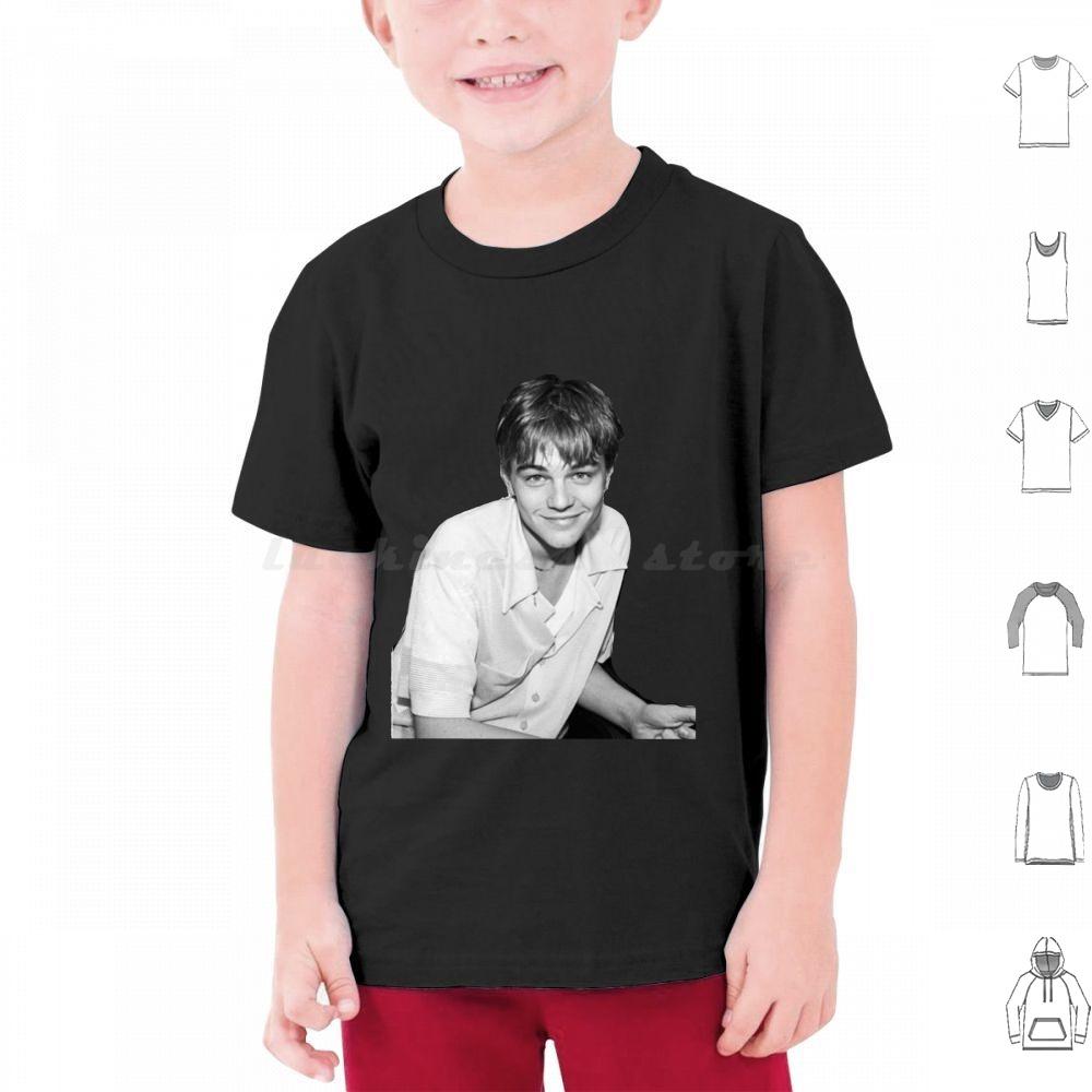 Young Leonardo Dicaprio Smile T Shirt Cotton Men Women DIY Print Leonardo Dicaprio Leonardo Leo Young Leo Titanic Dicaprio 90s