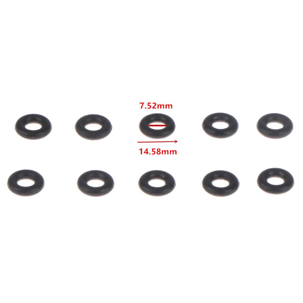 100x Fuel Injector Rebuild Seal O-ring Kit Rubber 7.52*3.53*14.58mm For Ford BMW