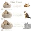 Winter Pet Cat Bed Round Long Plush Cat Warm Bed House Soft Pet Basket Sleep Bag For Small Dogs Cats Washable Kennel Sofa