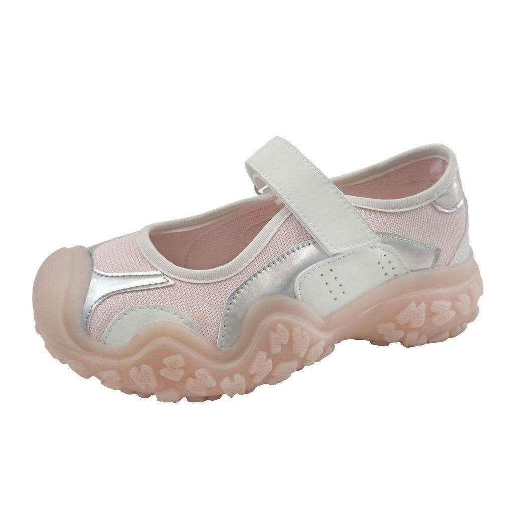 Thick-soled Velcro Sports Mary Jane Little White Shoes Women's Ugly Cute Big Head Shoes Casual Dad Shoes Summer Shallow Mouth Single Shoes