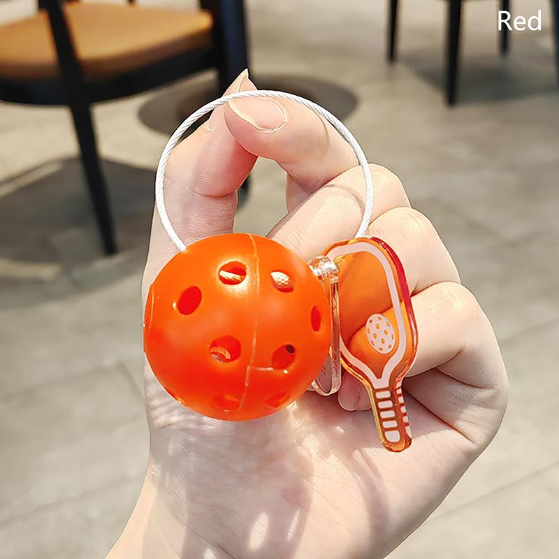 Fun Pickle Ball Buckle Pickle Ball Ornament Pickle Ball Creative Pickle Ball Keychain Mini Pickle Ball Pendant
