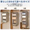 HINACO Hanging Storage 3 Closet Clothing and Small Item Hanging Storage Gray Rack, Tiers, Storage, Foldable, Space-Saving, Breathable, Storage,