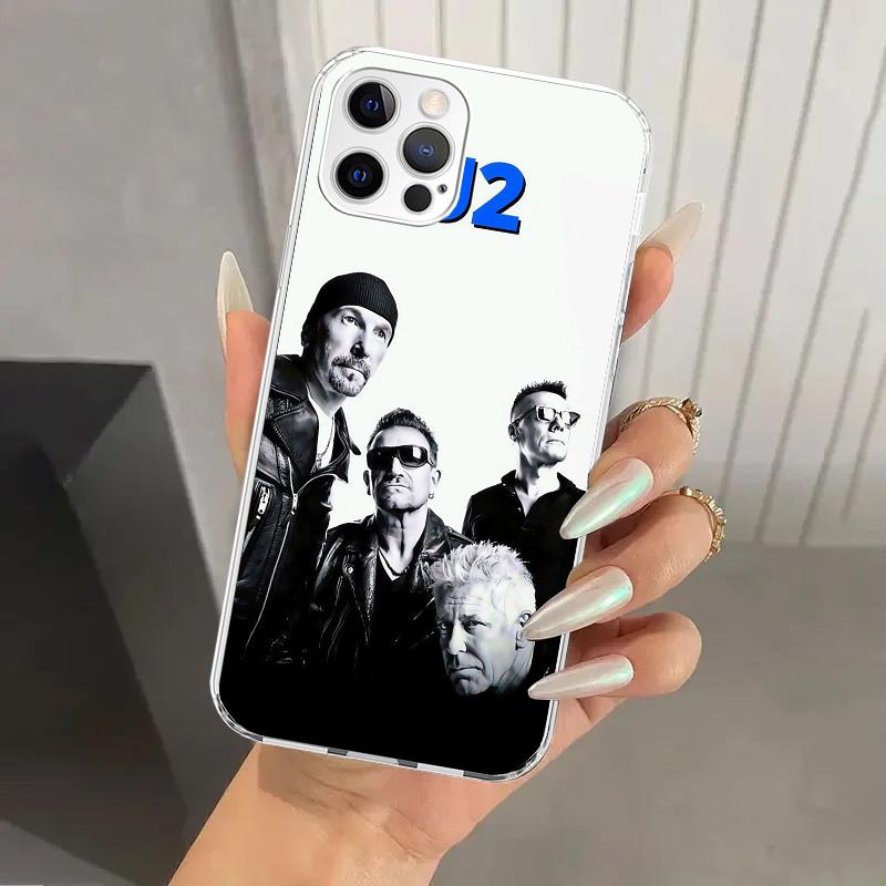 Band U-U2 Rock Phone Case for Iphone 17 Air 16 15 Plus 14 13 Mini 12 11 Pro Max 16E 7 8 SE 2020 Soft Funda Print Shell 17 Air 16