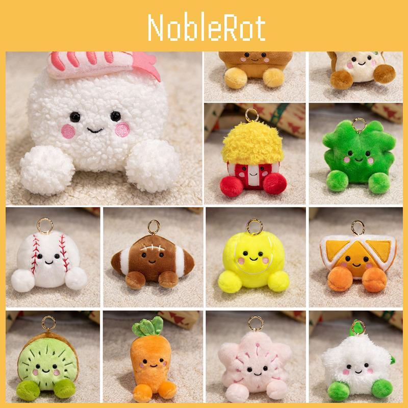 Bread Orange Kids Carrot Fruit Plush Keychain With Portable Size Decoration