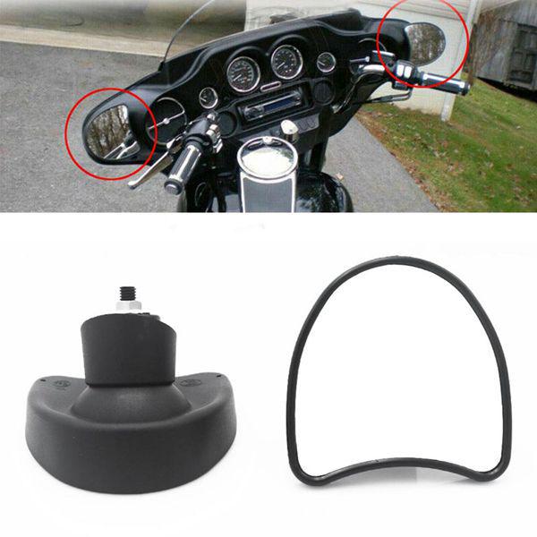Motorcycle Modified Reflective ABS Rearview Mirror Set - Black None