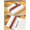 Leather Stylus Sleeve Portable Capacitive Pencil Case with Adjustable Elastic Band for Tablet Notebook Planner Folder