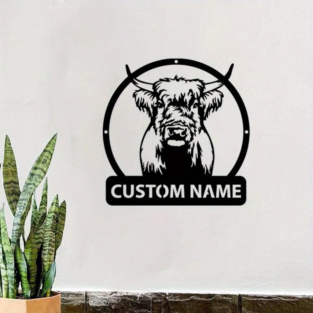 

Металлическое Настенное Искусство Шотландская Корова Декор Фермерского Дома Винтажная Сельская Вывеска Подарок TYDZ002853-25.4cm