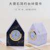 Light luxury Nordic creative desktop clock simple modern fashion desktop personalized marble clock ornament