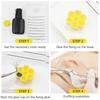 100Pcs Honeycomb Plum Blossom Shaped Grafting Eyelash Delay Cup Eyelashes Glue Holder Eyelash Extension Makeup Supplies
