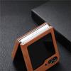 Luxury Suede Sheepskin Leather Case For Samsung Galaxy Z Flip 6 5 4 3 Magnetic For Magsafe Wireless Charging Business Soft Cover