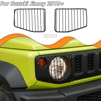 Copertura Fari Anteriori Auto Finitura Protezione Fari Adesivo Decorativo per Suzuki Jimny 2019-2025 Accessori Esterni, Nero
