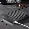 HUAJUN Mini Coffee Drip Digital Suitable for USB Black Scale, Scale, Scale, 0.1g Increments, 0.2g-2000g, Espresso, Timer, Tare, Non-Slip, Type-C