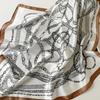 Spring/Summer wholesale square scarves, vintage American chain scarves, European and American imitation silk satin scarves, decorated women's