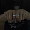Fashion Metal Love Luminous Finger Ring For Women Men Glowing In Dark Heart Couple Wedding Bands Jewelry Gift Accessories
