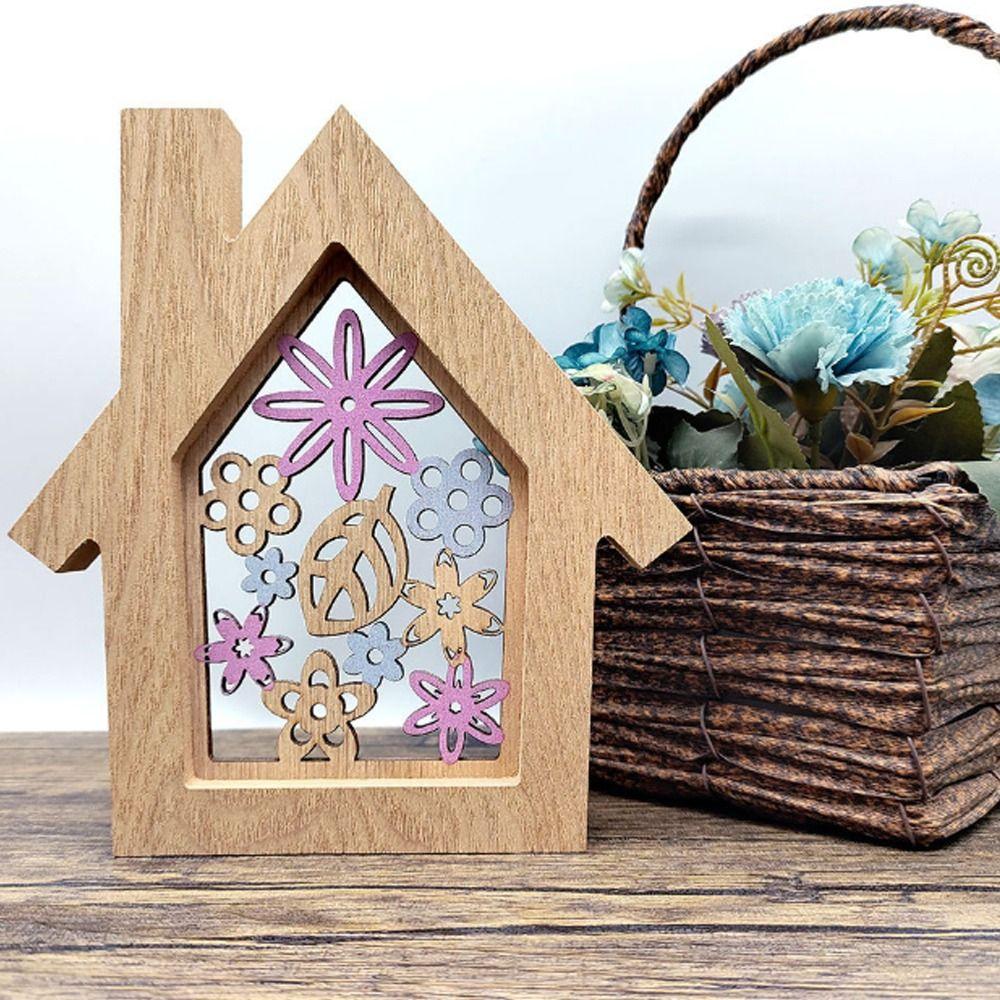 

Cartoon 3D Animals Desktop Sign Butterfly Rabbit Flower Happy Easter Decor Party Favors Style 3