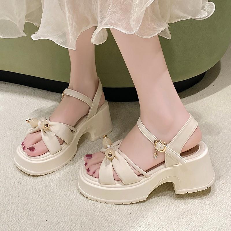 Ladies Shoes On Sale 2025Modern Women's Sandals Summer Daily Sandals Women Solid Shoes Ladies Platform Zapatillas