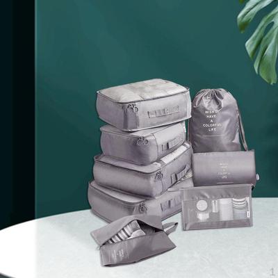 8 Pieces Portable Packing Cubes Clothes Sorting Bag Cosmetics Travel Organizers