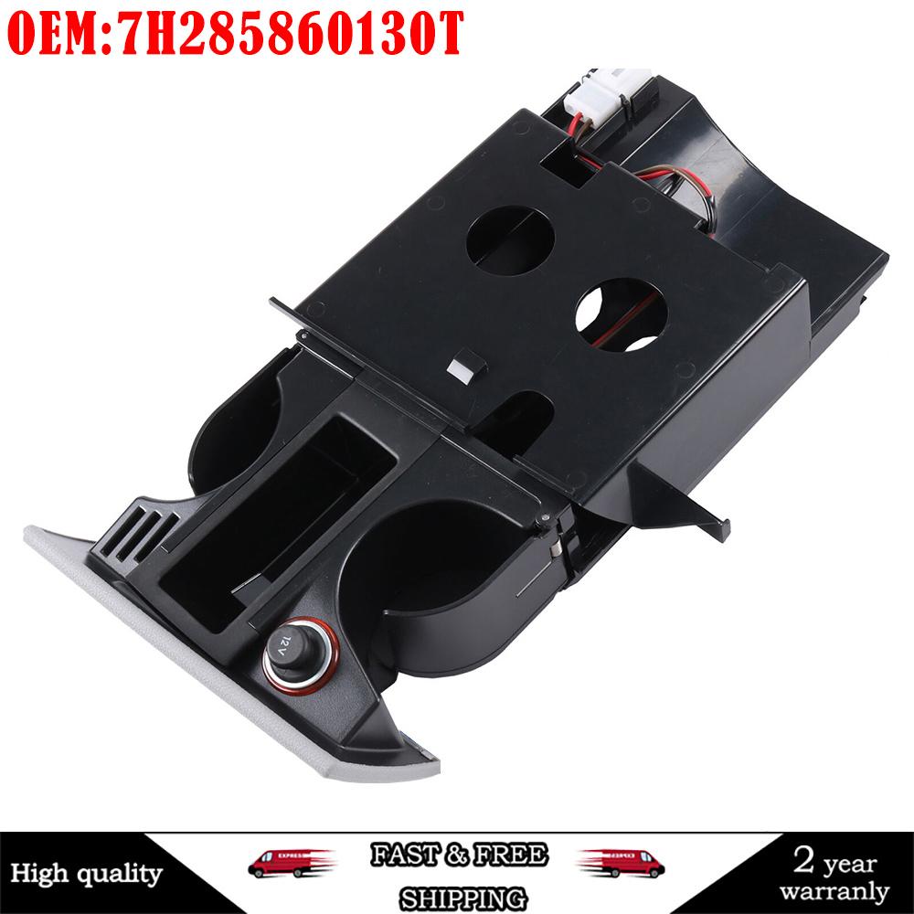 

7H285860130T RHD Cup Coin Holder Grey For VW T5 Transporter Ashtray Car Front Drink Water Cup Drink Holder Cup Holder